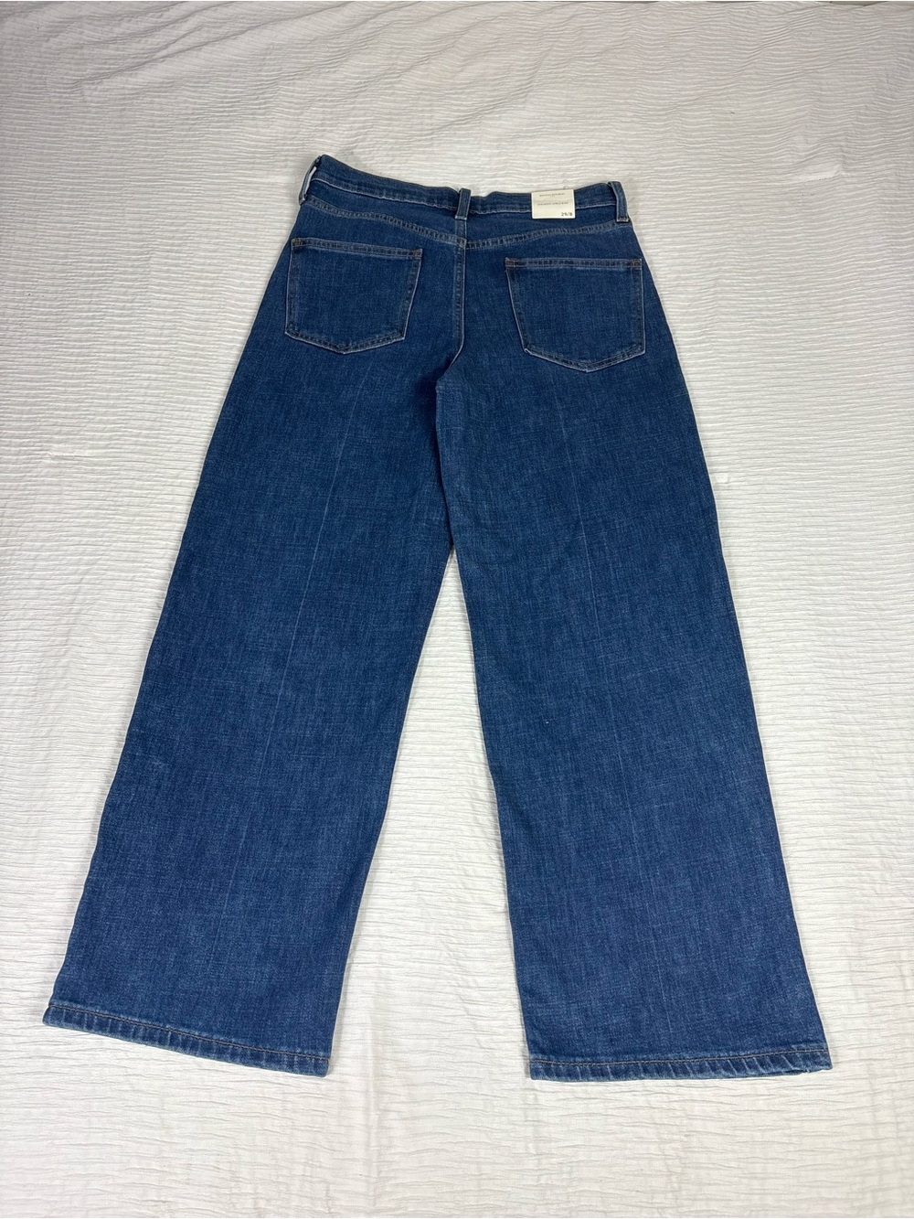 Banana Republic Wide-Leg Jeans in Deep Blue Denim - Picture 3 of 11